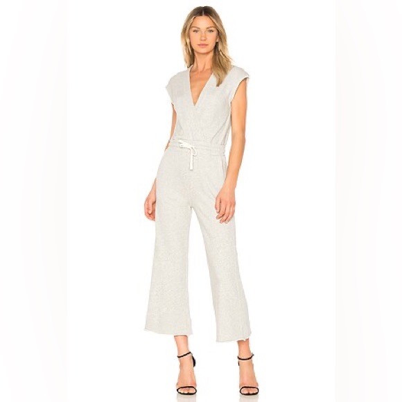 Amo Cream/Grey Jumpsuit With Tailored Silhouette